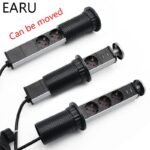 220V 16A PULL POP UP Electrical 3 Plug Socket 2 USB Kitchen - Image 2
