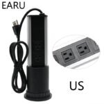 220V 16A PULL POP UP Electrical 3 Plug Socket 2 USB Kitchen - Image 4