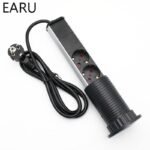 220V 16A PULL POP UP Electrical 3 Plug Socket 2 USB Kitchen - Image 6
