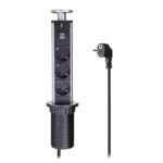 EU Plug 16A PULL UP 3/4/5/6 Power Socket 2 USB Charging Port Kitchen - Image 2