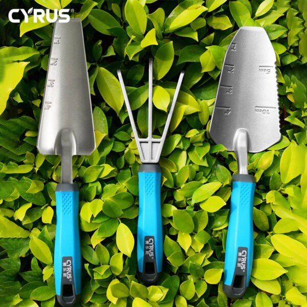 Garden Tools Set Aluminum Alloy Three-Piece Suit Cultivating - Image 1