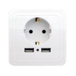 Smart Home 2A Dual USB Port Wall Charger Adapter Charging Socke - Image 2